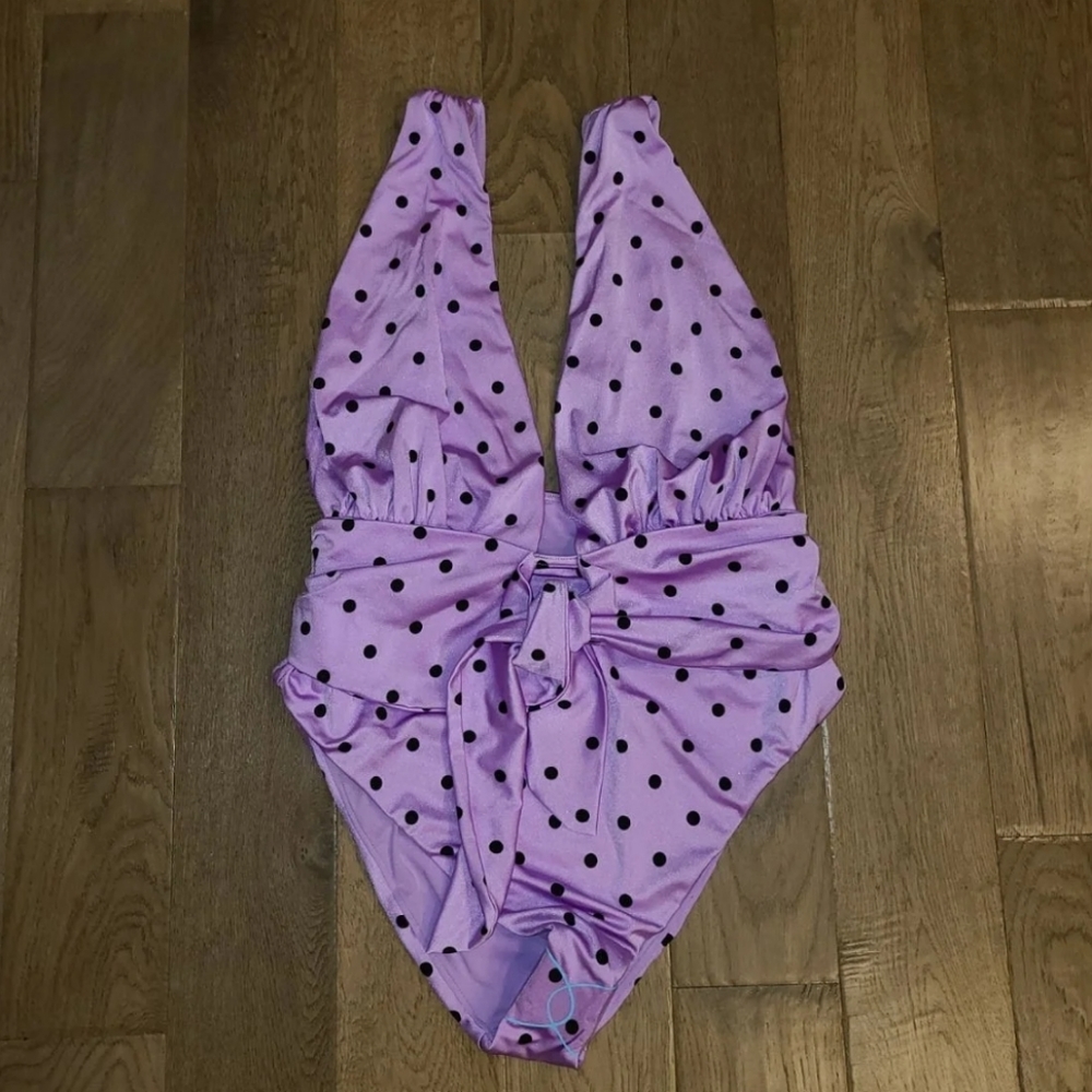 ASOS plus polka dot Swim